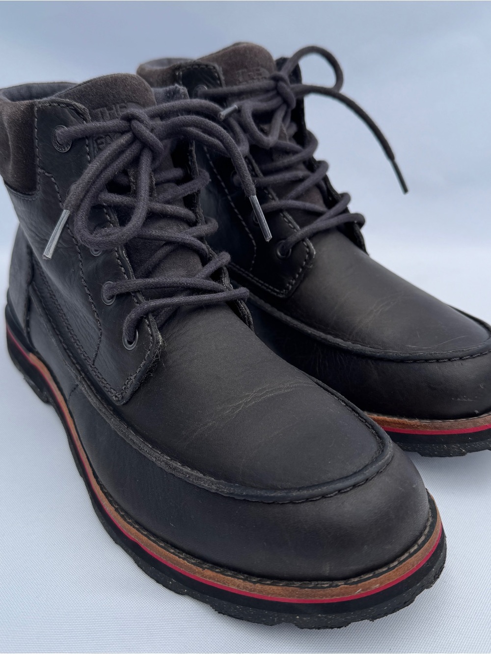 The North Face Men's Black Chukka Boots with Red Accent